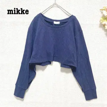 s.405 [미케] 크롭 기장 티셔츠 백 오픈 네이비 캐주얼