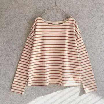 새상품급 [어스 뮤직&에코로] 보더 두꺼운 원단 T셔츠 티셔츠 M