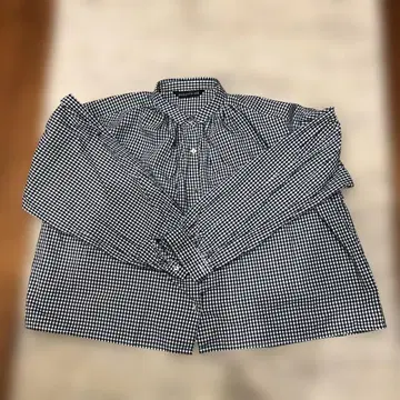 새상품급 mizuiro ind 체크 무늬 긴팔 셔츠