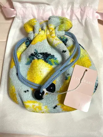 [ 미사용 새상품 ] FEILAR 페이 레몬 패턴 복조리 파우치