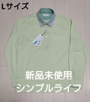 미사용 새상품 SIMPLE LIFE 쿨맥스 스트라이프 피케 셔츠