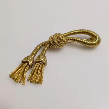 소니아 리키엘 SONIA RYKIEL 브로치 골드 프린지 로프