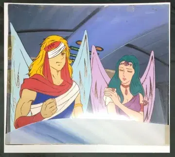 투장 다이모스 리히텔 라이자 배경 포함 애니메이션 셀화