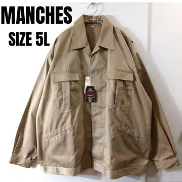 새상품 MANCHES 작업용 점퍼 워크웨어 SIZE 5L 베이지