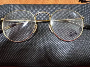 Ray-Ban 골드 라운드 안경