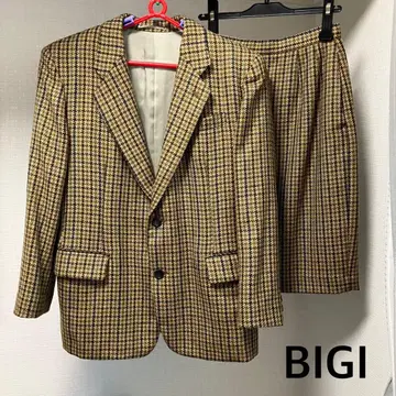 [ 레어 ] BIGI 비기 자켓 수트 하운드투스 빈티지