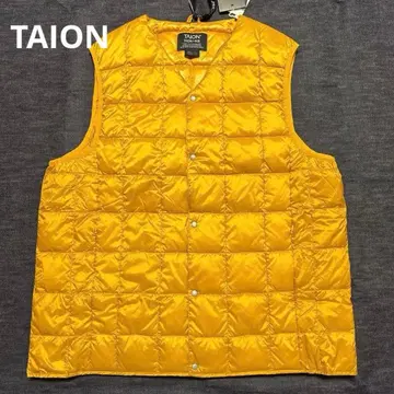 미사용 새상품 TAION 베이직 V넥 버튼 이너 다운 베스트 3XL