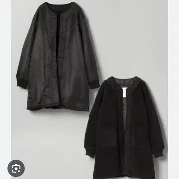 JEANASIS 리버서블 보아 코트 테디베어풍