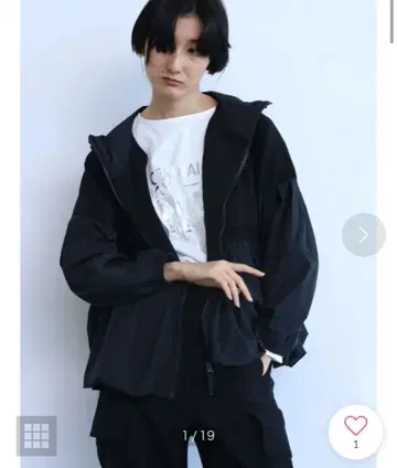 새상품 LASUD 야마다야 턱 디자인 벌룬 후드티