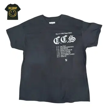 The BONEZ C.C.S Tour 2021 티셔츠 블랙 XL