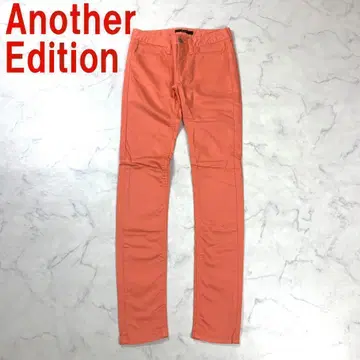 A244 어나더 에디션 캐주얼 팬츠 스키니 면 오렌지 XS
