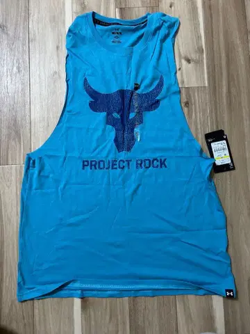 M 파랑 언더아머 프로젝트 락 탱크탑 슬리브리스