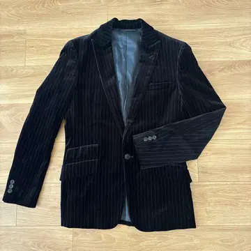 COMME CA DU MODE MEN. 벨로아 테일러드 자켓 광택감 S