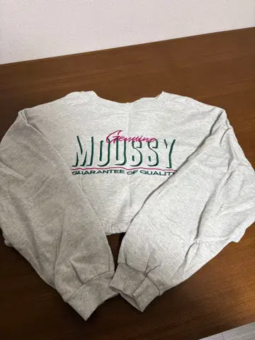 MOUSSY 크롭 맨투맨 FREE 사이즈