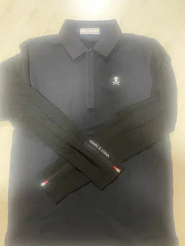 MARK & LONA 블랙 피케 셔츠