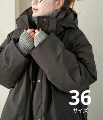 [새상품] Spick and Span 2WAY 발수 다운 하프 코트 블랙