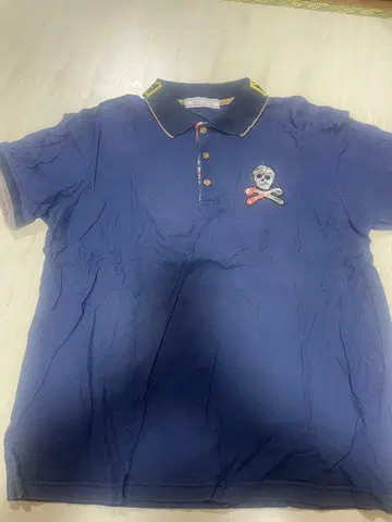 MARK & LONA 네이비 셔츠 스컬 디자인