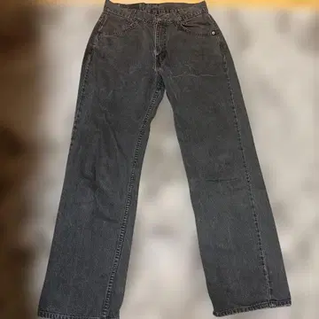 LEVI STRAUSS 블랙 데님 스트레이트 팬츠