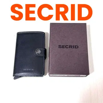 SECRID 블랙 가죽 카드 케이스