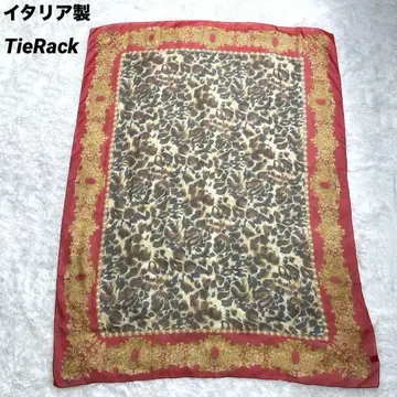 이탈리아제 초 대형 스카프 레오파드 태피스트리 표범 무늬 바로크풍 숄