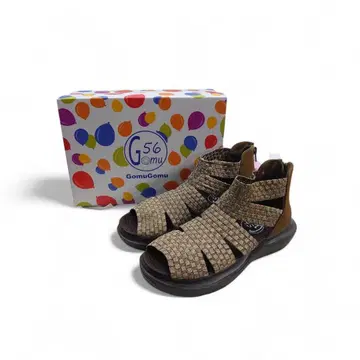 미사용 밴딩 밴딩 56 샌들 메쉬 L 사이즈 라메 골드