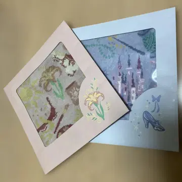 디즈니 한정판 디자인 신데렐라 라푼젤 셔닐 핸드 타월
