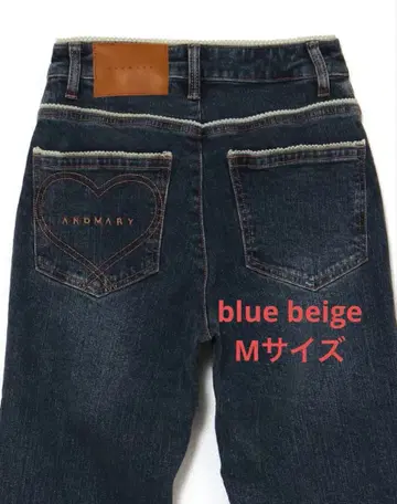 ANDMARY Heart stitch denim