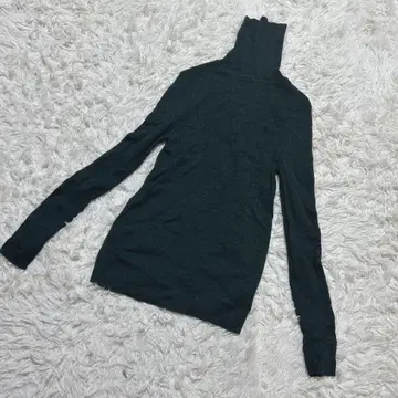 [ c6959 ] UNIQLO 니트 스웨터 긴팔 그린 모 100%