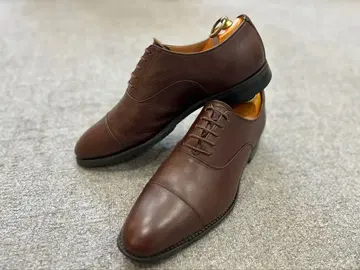 새상품급 스코치 그레인 예복 스트레이트 팁 25cm 굿이어 웰트 제법