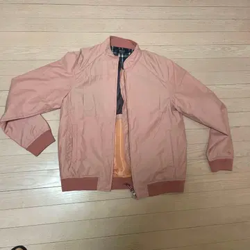 POLO 핑크 스탠드 카라 자켓 L