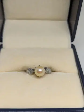 샘플라티나 펄 반지 쇼와 레트로 빈티지 13호