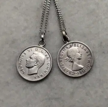 럭키 6펜스 코인 목걸이 (페어) 착용 가능 OK