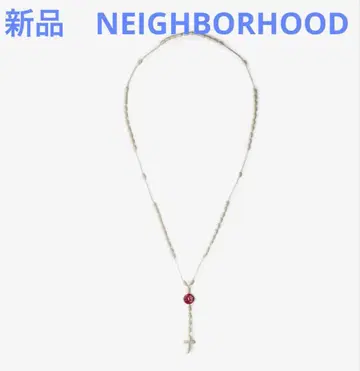 새상품 NEIGHBORHOOD CORD CROSS NECKLACE