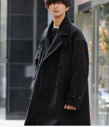 ADMIX/ATELIER SABMEN 오버 사이즈 하프 트렌치코트