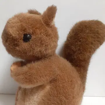 빈티지 쇼와 레트로 레트로 팝 동그란 눈이 귀여운 다람쥐 봉제 인형