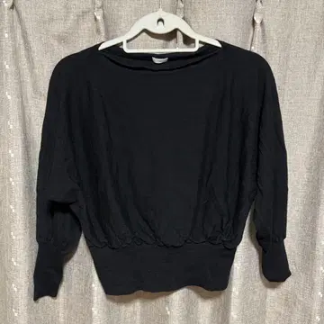 y121614 IENA 상의 블랙 긴팔 무지 심플