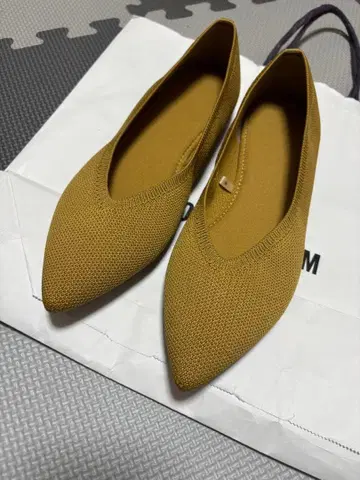 니트 스틸레토 플랫슈즈 2켤레