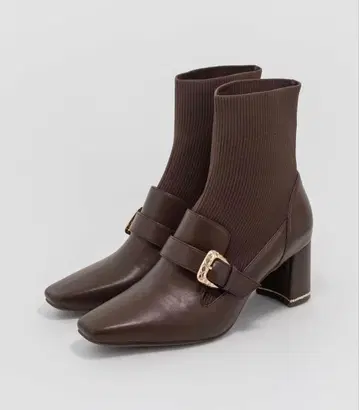 RANDA/란다/퀼팅 버클 니트 도킹 부츠/PC34136