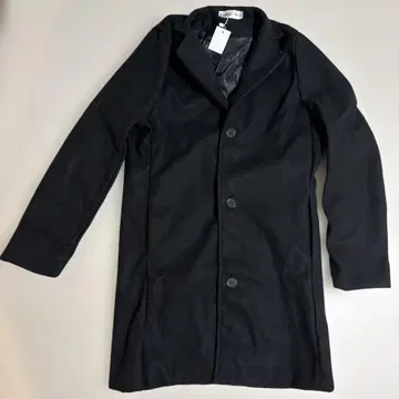 Sunny Wing 블랙 체스터 코트