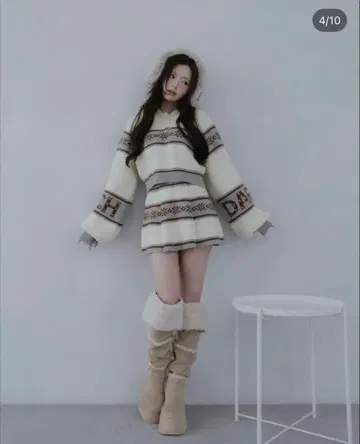 12/18까지 게재 Darich 스노우 패턴 라메 니트 셋업