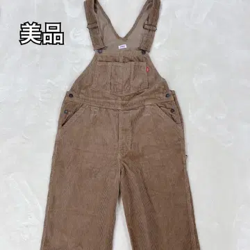 [ 새상품급 ] EDWIN 코듀로이 오버롤 브라운