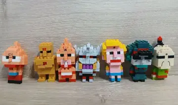 근육맨 나노블록 완성품 7체 세트