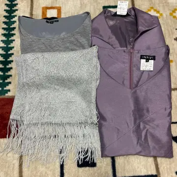 [ 새상품급 ] INDIVI 묶음 판매 셋업 원피스 숄