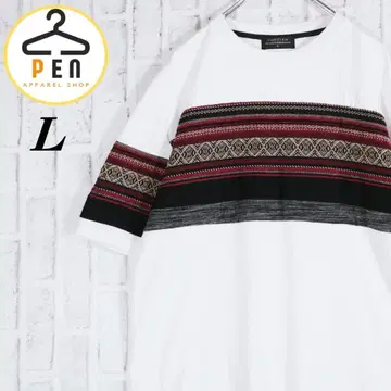 [ 동양적인 느낌 ] 자수 티셔츠 3D 입체 고급 L [ 무료배송 ]