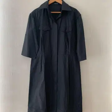 뉴요커 NEWYORKER 마 혼방 셔츠 원피스 11호 블랙