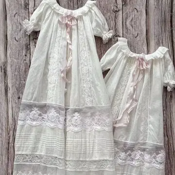 SDM/MDD용 화이트 레이스 드레스 40cm급