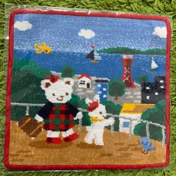 [완판템] 파미리아 고베 패턴 리아짱 셔닐 직조 타월 손수건 귀여움