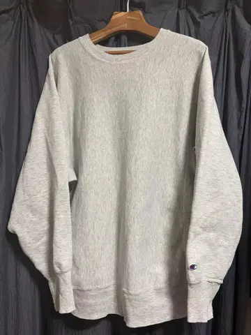 80s USA 제조 눈 없는 챔피온 리버스 위브 그레이