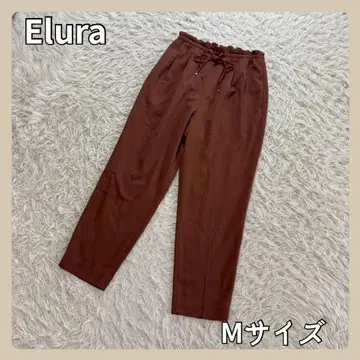 [ 하의 ] 캐주얼 팬츠 테이퍼드 팬츠 Elura 허리밴딩 있음 홍차