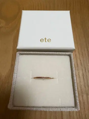 ete 로즈 골드링 3호